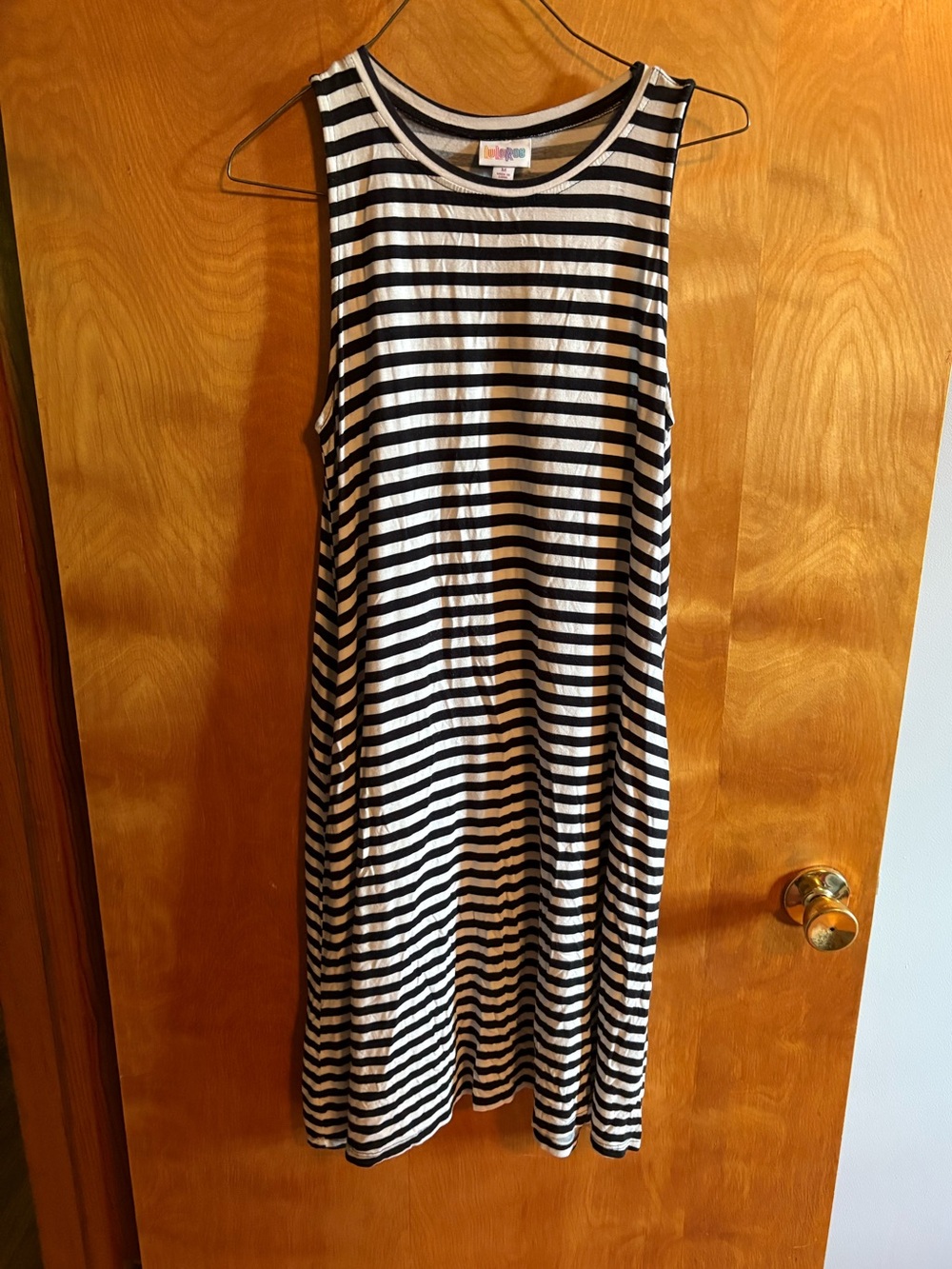 Lularoe Black and White Tank Top Dress